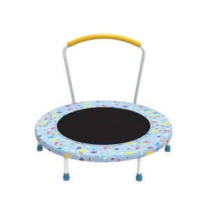 SEVOBAL Trampolines 36inch Mini Trampoline for Kids Ages 1-6 Indoor Outdoor Trampoline with Handle Fun for Kids, Blue, 36.2"*36.2"*31" - 1 of 4