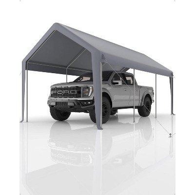 coucheta 13x20FT Portable Garage, Heavy Duty Carport Canopy with Reinforced Frame&Steel Poles&180 g PE Waterproof Canopy, for Boat, and Pickup Truck