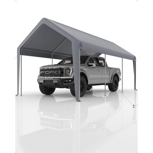 coucheta 13x20FT Portable Garage, Heavy Duty Carport Canopy with Reinforced Frame&Steel Poles&180 g PE Waterproof Canopy, for Boat, and Pickup Truck - 1 of 4