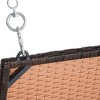DOMETOUR Outsunny 2-Person Wicker Hanging Swing Bench with Cushions, 550 lbs Capacity, Outdoor Chair for Porch, Backyard, Garden, Orange - 3 of 4