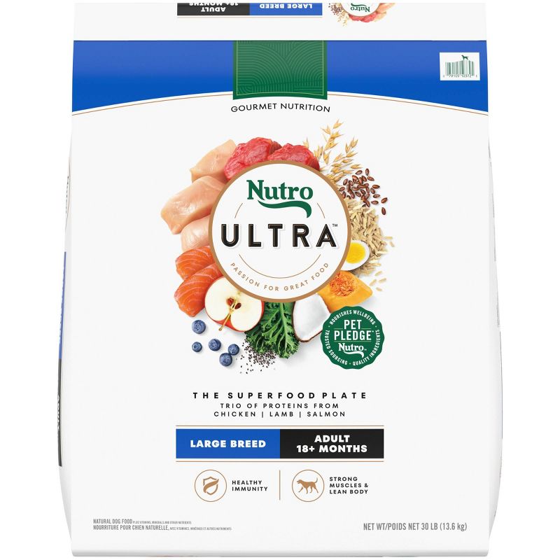 Nutro Ultra Superfood Plate Chicken, Lamb & Salmon Large Breed Adult Dry Dog Food, 1 of 15