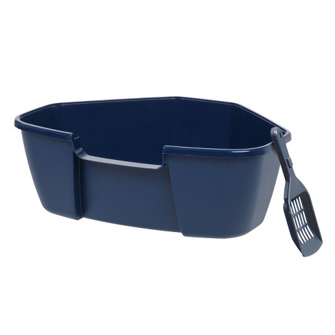 VAN NESS High Side Corner Cat Litter Pan, Blue 