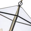 C Cattleya 4-Lights Brass Finish Black Frame Chandeliers - 3 of 4