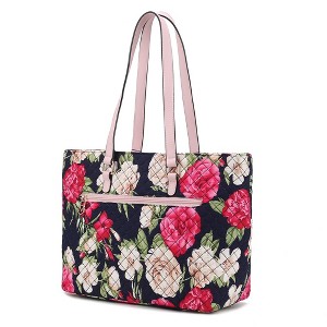 MKF Collection Hallie Quilted Cotton Botanical Pattern Women’s Tote Bag by Mia K - 1 of 4