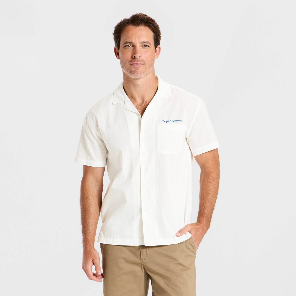 Men's Short Sleeve Button-Down Shirt - Goodfellow & Co™ x Reyn Spooner White S