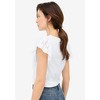 ellos Plus Size Eyelet Cap Sleeve Tee - 3 of 4