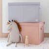 3 Sprouts Kids Recycled Fabric Folding Toy Chest - Solid Clay - 2 of 4