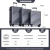 KTMBDW Luggage 3 Piece Set Suitcase Spinner Hardshell Lightweight TSA Lock (3 piece set(20in24in28in)) - 4 of 4