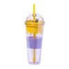 Silver Buffalo Disney Winnie The Pooh Hunny Pot Confetti Carnival Cup With Lid and Straw - 3 of 4