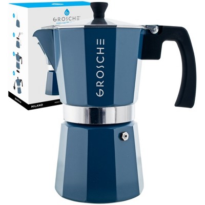 Grosche Milano Stone Stovetop Espresso Maker, 12 Cup, Indigo Blue : Target