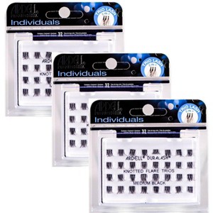 Ardell Professional Individual Duralash Lashes - 62158 - Med Black - (Pack of 3) - 1 of 3