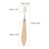 Unique Bargains Stainless Steel Pointy Wood Handle Painting Mixing Knife 4 Pcs - 2 of 4