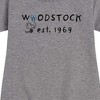 - Peanuts - Woodstock 1969 Graphic Short Sleeve Fleece Dress - 2 of 4