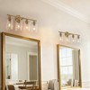 BAOURE Modern Vanity Light, Bathroom Light Fixtures for Expansive Bathrooms, Wall Lamp with Clear Glass for Mirror, Living Room - 3 of 4