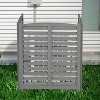 XINGHANZHENXUAN 3-Panel Outdoor Air Conditioner Fence 3-Section Outdoor Wooden Screen, Outside Wood Fence - 2 of 4