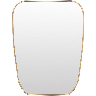 Mark & Day Alyce 32"H x 24"W x 1"D Modern Gold Decorative Wall Mirrors
