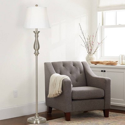 60.25" Floor Lamp Silver  - Cresswell Lighting