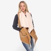 Anna-Kaci Women's Faux Shearling Open Front Vest with Oversized Collar - 4 of 4