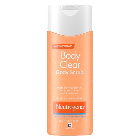 body scrub acne neutrogena clear salicylic acid oz fl target