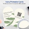 Avery Printable Arched Business Cards, Sure Feed Technology, 2" x 3-1/2", Matte Ivory Cardstock, Print-to-The-Edge, Laser/Inkjet Printable, 400 Total - 3 of 4