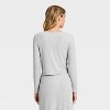 Women's Variegated Ribbed Pajama Cardigan - Auden™ - 2 of 3