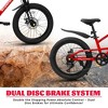 Gulches Kids Bike for 5-10 Years (4'-4'7" Rider), 20"×2.125" Tires, 7-Speed Thumb Shifters, Front Disc Brake, 85% Pre-Assembled - 4 of 4