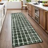 Modern Plaid Rug, Washable Soft Low-Pile Non-Slip Stain-Resistant Area Carpet for Bedroom, Living Room, Dining Room, Nursery - 3 of 4