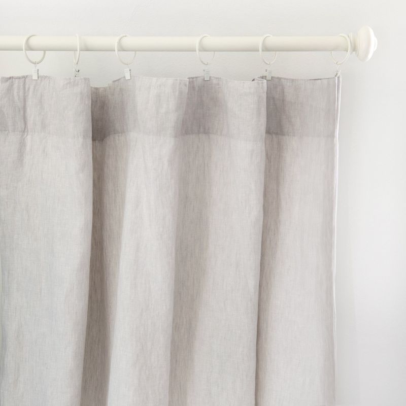 100% French Linen Window Curtain Set | BOKSER HOME, 4 of 7