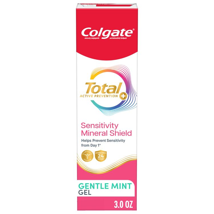 Colgate Total Active Prevention Sensitivity Mineral Shield Mint Toothpaste - Gentle Mint - 3oz, 1 of 15