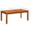 vidaXL Coffee Table Natural Wood Solid Acacia Wood - 17.7" x 17.7" x 14.2" - 4 of 4