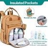 BabbleRoo Diaper Bag Backpack for Stylish Parents, Spacious Baby Bag, Versatile Baby Diaper Bag - 4 of 4