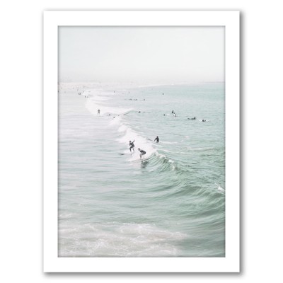 Santa Monica Beach by Tanya Shumkina Framed Print Wall Art   - Americanflat