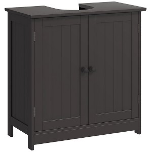 Bathroom Vanity Cabinet, Under Sink Bathroom Cabinet with 2 Doors and Adjustable Shelf - 1 of 4