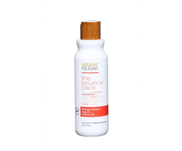 Raw Sugar The Bounce Back Mango Butter + Agave + Carrot Oil Shampoo - 18 fl oz
