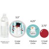 Big Dot of Happiness Let It Snow - Snowman - Holiday Party Giant Circle Confetti - Christmas Party Decorations - Large Confetti 27 Count - 3 of 4