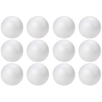 Juvale 6 Pack Round Foam Circles For Crafts, White Discs For Diy