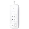 Philips Smart Plug 6-Outlet Surge Protector - 4ft. - White - image 3 of 4
