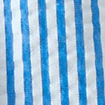 blue/white stripe seersucker