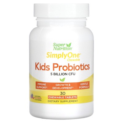 Super Nutrition Kid's Probiotics with Organic Acacia Gum Powder, Organic Cranberry Fruit Powder, Organic Amla Fruit Extract, and Vitamin C, Wild