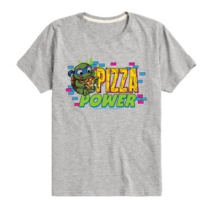 Boys' - Teenage Mutant Ninja Turtles Mutant Mayhem - Leo Pizza Power Short Sleeve Graphic T-Shirt - 1 of 4