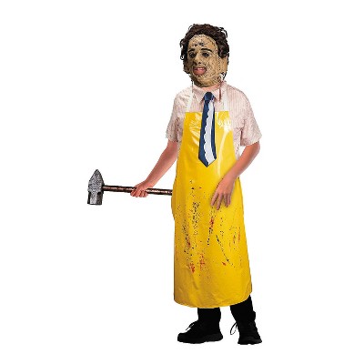 Trick or Treat Studios The Texas Chainsaw Massacre Kids Leatherface Mask & Costume Set - Large - Beige