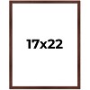 PosterPalooza | Classic Modern Brown Picture Frame - UV Acrylic, Foam Board Backing, Hanging Hardware - 2 of 4