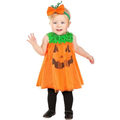 Halloweencostumes.com Shimmering Pumpkin Infant Costume : Target