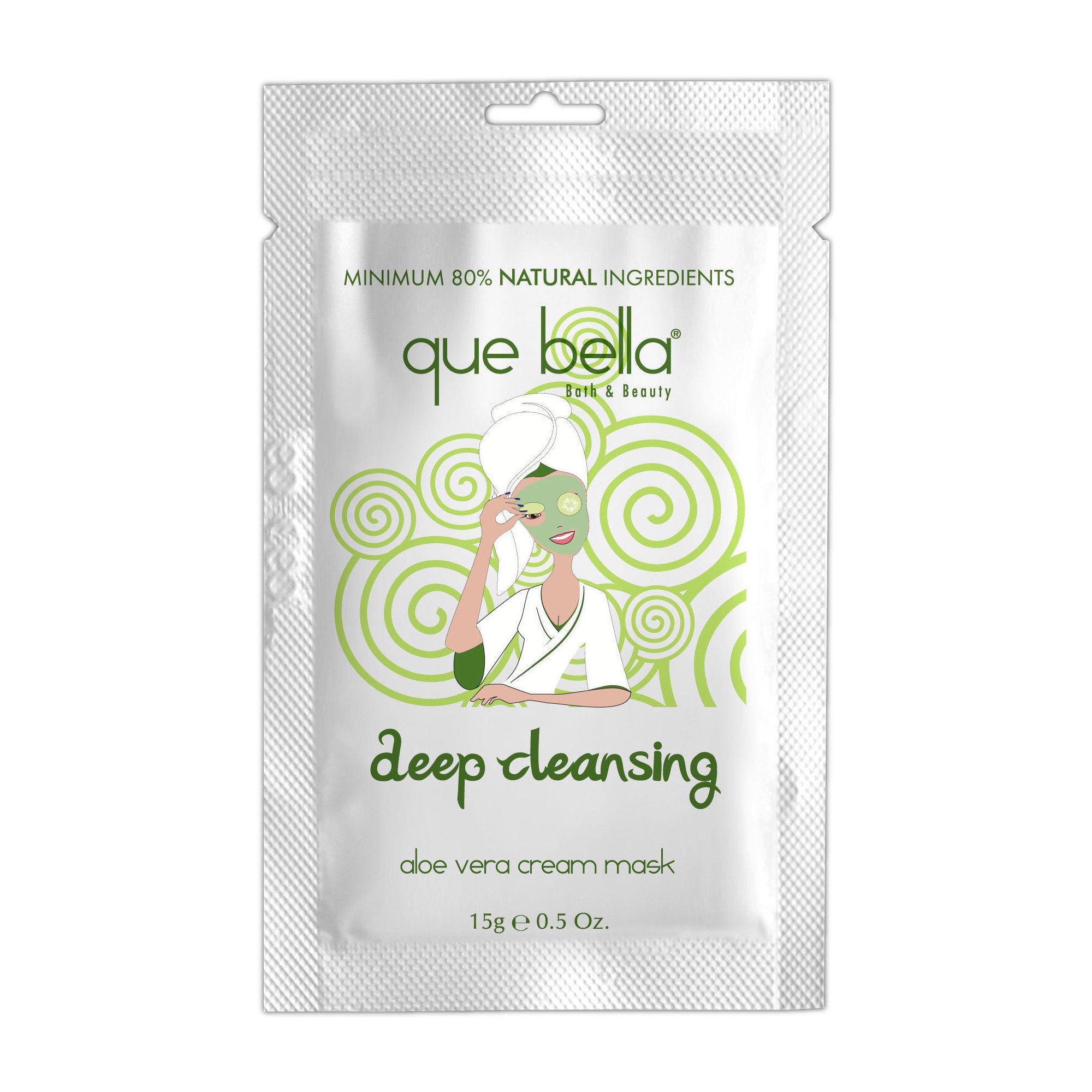 Que Bella Deep Cleansing Aloe Vera Cream Face Mask