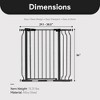 BalanceFrom Walk Thru Safety Gate for Baby and Pets, Doorways, Stairways, Hallways, Fits 29.1-38.5 Inch Openings, 36 Inch Height, Graphite - 4 of 4