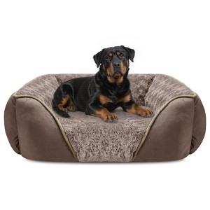 JOEJOY Dog Bed, Rectangle Washable Dog Bed, Orthopedic Dog Bed, Soft Calming Sleeping Puppy Bed Durable Pet Cuddler - 1 of 4
