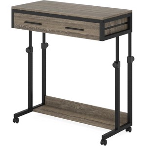 Tribesigns Portable Desk with Drawers, Mobile Laptop Desk with Wheels, Small Standing Desk for Home Office - 1 of 4