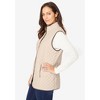 Jessica London Women's Plus Size Quilted Vest - 4 of 4