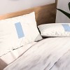 Deny Designs April Lane Art Block Blue Monogram I Microfiber Printed Pillow Sham - 2 of 3