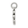 Black Bow Jewelry Sterling Silver Antiqued I Heart Soccer Script Charm - 2 of 4